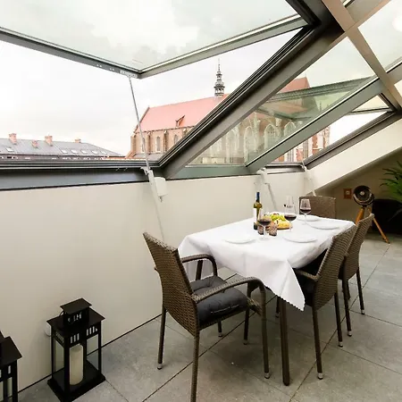 Central Penthouse With Terrace Краків Екстер'єр фото